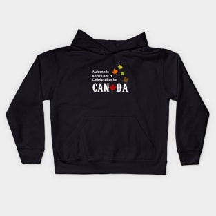 Autumn Appreciation - Canada Leaf Kids Hoodie